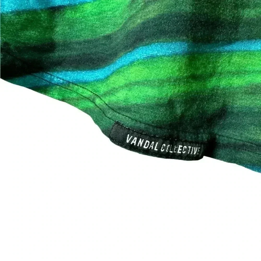 Vandal Collective Brush 2.0 Half Palm Tree Shirt Size Large - Picture 6 of 6